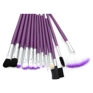 Top Professional Cosmetic Purple 18-Piece Brush Set with Best Organizer Case