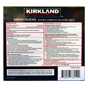 Kirkland Minoxidil Extra Strength Hair Regrowth for Men
