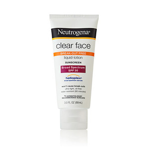 Neutrogena Clear Face Liquid Lotion Sunscreen Broad Spectrum