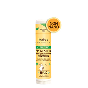 Babo Botanicals 30 SPF Clear Zinc Sport Stick Sunscreen - Fragrance Free