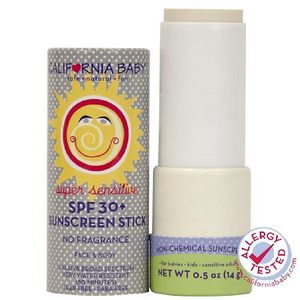 California Baby Super Sensitive (No Fragrance) Broad Spectrum SPF30+ Sunscreen Stick