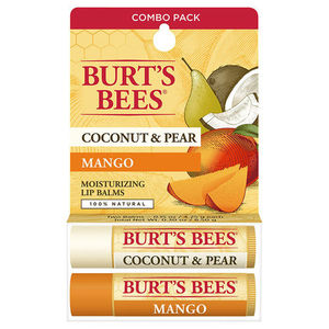 Burt's Bees Coconut & Pear/Mango Butter Lip Balm Twin Pack