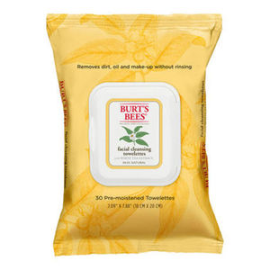 Burt's Bees Facial Cleansing Towelettes with White Tea Extract- 30 Count