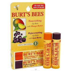 Burt's Bees Mango & Acai Lip Balm Twin Pack
