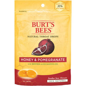 Burt's Bees Natural Throat Drops: Honey & Pomegranate