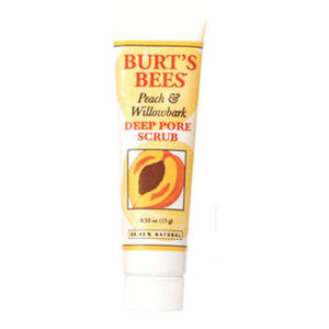 Burt's Bees Peach & Willow Bark Deep Pore Scrub - Travel Size