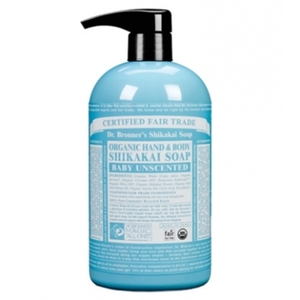 Dr. Bronner's Fair Trade & Organic Unscented Baby Pump Soaps