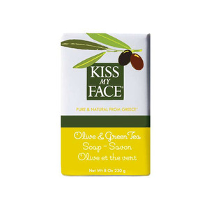 Kiss My Face Large Olive & Green Tea Bar Soap
