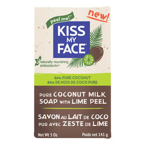 Kiss My Face Coconut Milk Bar Soap with Lime Peel