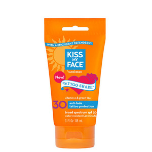 Kiss My Face Tattoo Shade Sunscreen Lotion - SPF 30