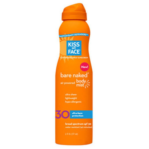 Kiss My Face Bare Naked with Air Powered Spray Body Mist-SPF 30