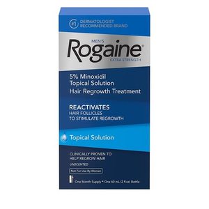 Rogaine Men's Extra Strength 5% Minoxidil Topical Solution Hair Regrowth Treatment