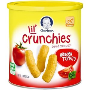 Gerber Lil' Crunchies Baked Corn Snack Garden Tomato 42g