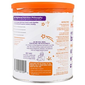 Happy Baby Organic Probiotic Baby Cereal Multi-Grain 198g