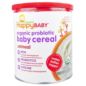 Happy Baby Organic Probiotic Baby Cereal Oatmeal 198g