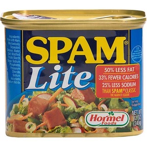 Hormel Spam Luncheon Meat Lite 50% Less Fat 340g