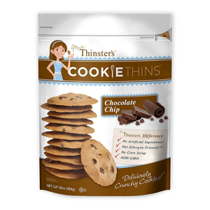 Mrs. Thinster's Cookie Thins Deliciously Crunchy Chocolate Chip 454g