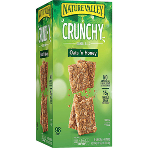 Nature Valley Crunchy Granola Bars Oats 'n Honey 98 Bars