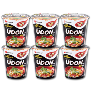 Nongshim Cup Noodle Soup Tempura Udon Flavor 6 Pack (62g per cup)