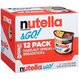 Nutella Ferrero & Go Hazelnut Spread with Breadstick 12 Pack (52g per pack)