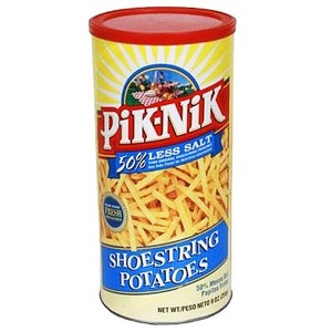 Pik-Nik 50% Less Salt Shoestring Potatoes 255g