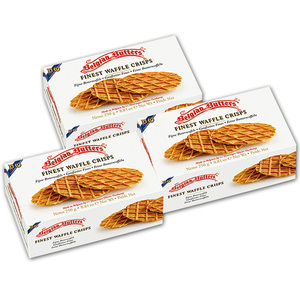 Belgian Butters Finest Waffle Crisps 3 Pack (250g per pack)