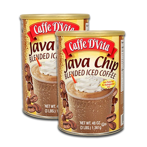 Caffe D' Vita Java Chip Blended Iced Coffee 2 Pack (1.36kg per pack)