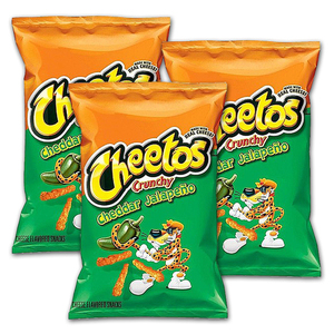 Cheetos Cheddar Jalapeno Crunchy Cheese Flavored Snack 3 Pack (226.8g per pack)