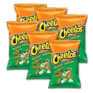 Cheetos Cheddar Jalapeno Crunchy Cheese Flavored Snack 6 Pack (226.8g per pack)