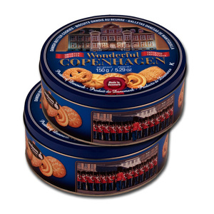Wonderful Copenhagen Biscuits Danish Butter Cookies 2 Pack (150g per can)
