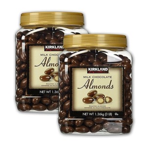Kirkland Signature Milk Chocolate Almonds 2 Pack (1.36kg per pack)