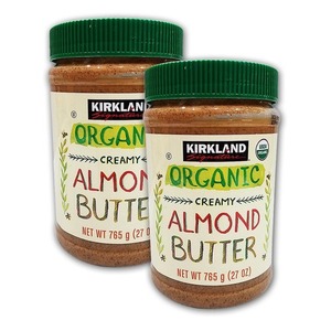 Kirkland Signature Organic Creamy Almond Butter 2 Pack (765g per pack)