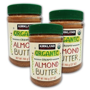 Kirkland Signature Organic Creamy Almond Butter 3 Pack (765g per pack)