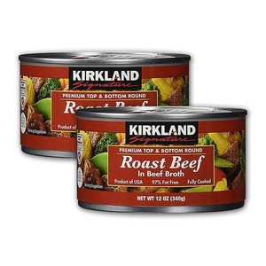Kirkland Signature Premium Top & Bottom Round Roast Beef in Beef Broth 2 Pack (340g per pack)