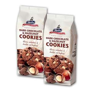 Merba Dark Chocolate & Hazelnut Cookies 2 Pack (200g per pack)