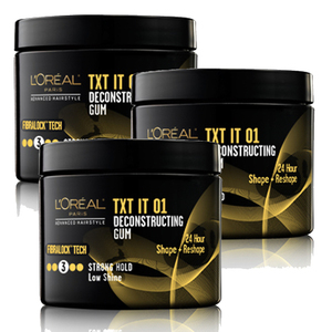 L'Oreal Paris Hair Care Advanced Hairstyle TXT It Deconstructing Gum 3 Pack (118ml per pack)