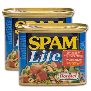 Hormel Spam Luncheon Meat Lite 50% Less Fat 2 Pack (340g per pack)