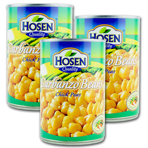 Hosen Quality Chick Peas 3 Pack (400g per pack)
