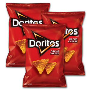 Doritos Nacho Cheese Tortillas Chips 3 Pack (453g per pack)