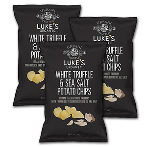 Urban Truffles Luke's Organic White Truffle & Sea Salt Potato Chips 3 Pack (340g per pack)