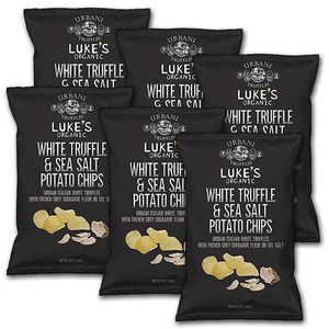 Urban Truffles Luke's Organic White Truffle & Sea Salt Potato Chips 6 Pack (340g per pack)