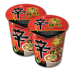Nongshim ShinCup Spicy Noodle Soup 2 Pack (68grams per cup)