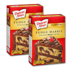 Duncan Hines Fudge Marble Mix 2 pack (467g per box)