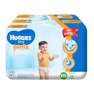 Huggies Dry Pants 34's XXLarge