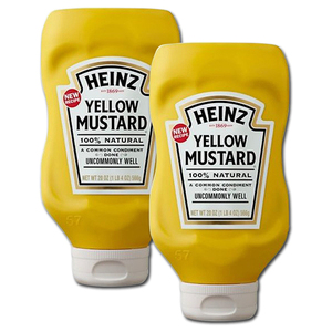 Heinz 100% Natural Yellow Mustard 2 Pack (794g per pack)