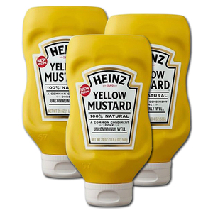 Heinz 100% Natural Yellow Mustard 3 Pack (794g per pack)