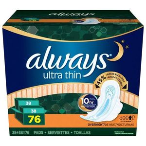 Always Ultra Thin 2 Pack (38 Pads per pack)