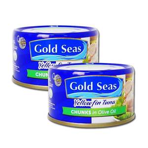 Gold Seas Yellowfin Tuna Chunks in Olive Oil 2 Pack (185g per can)