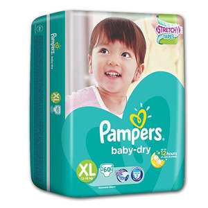 Pampers Babydry Diapers 60's Xlarge