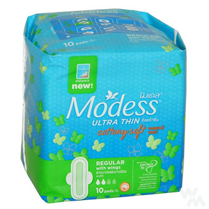 Modess Ultra Thin Cottony Soft Wings 10 pads